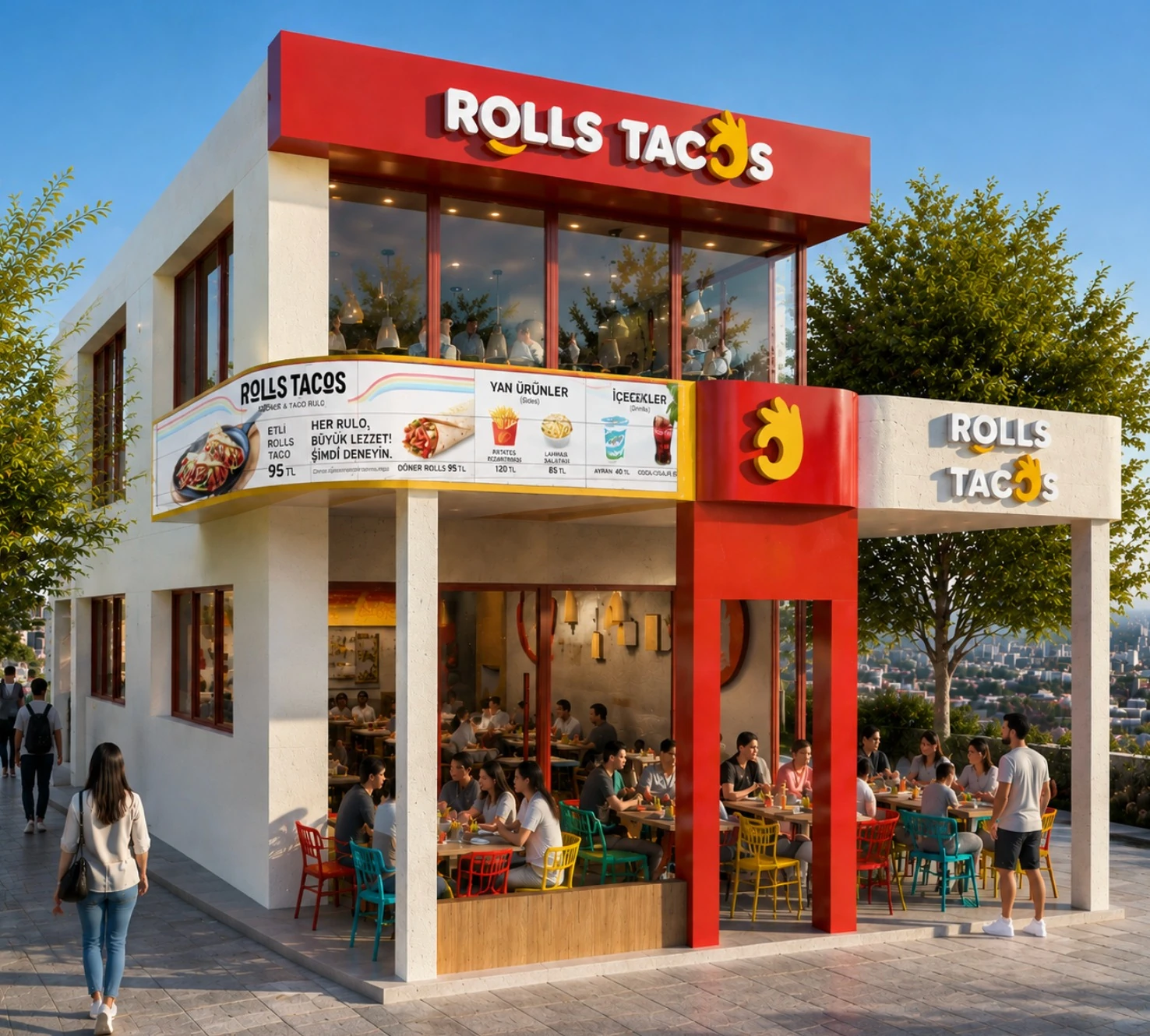 Rolls Tacos restoran dış cephesi