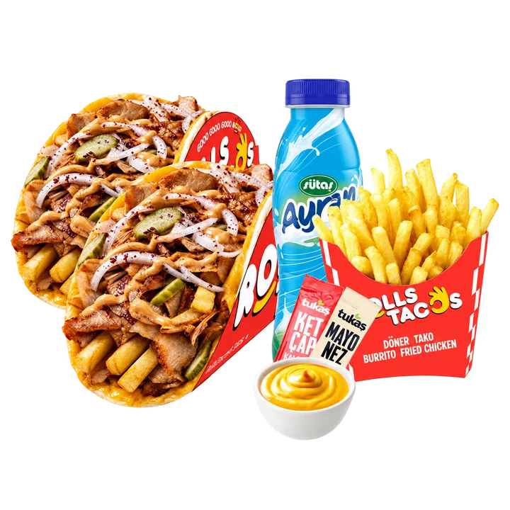 2'li Chicken Döner Taco Menü