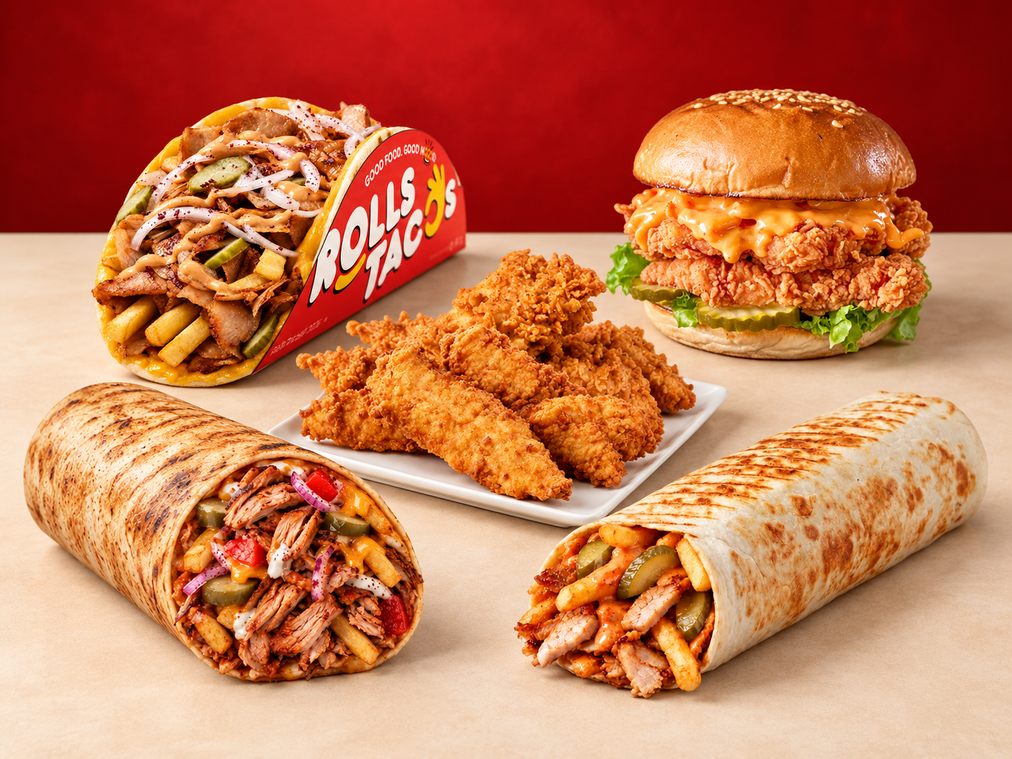 Rolls Tacos ürün ailesi